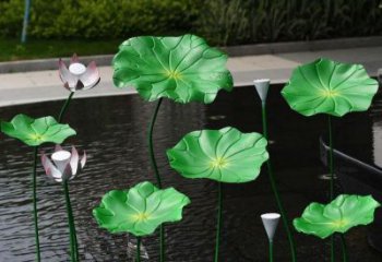 荷葉雕塑制造廠家，歐式風(fēng)格，仿真荷葉雕塑供給
