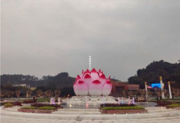 蓮花雕塑展品，花園小品，水景蓮花噴泉雕塑優(yōu)選