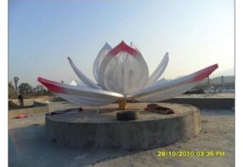臥蓮雕塑廠家，景區(qū)雕塑，不銹鋼臥蓮雕塑選定
