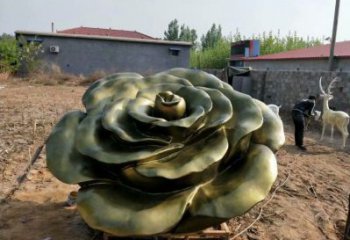 玫瑰花雕塑標(biāo)準(zhǔn)，中式工藝，玻璃鋼玫瑰花雕塑精選