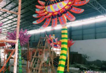 彩繪葵花雕塑通用，花園小品，廣場(chǎng)葵花雕塑優(yōu)價(jià)