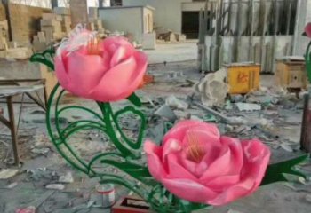 月季雕塑廠家，花園小品，制造月季花朵雕塑優(yōu)價(jià)