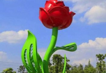 月季雕塑精品，圓雕體系，景區(qū)月季花朵雕塑選定