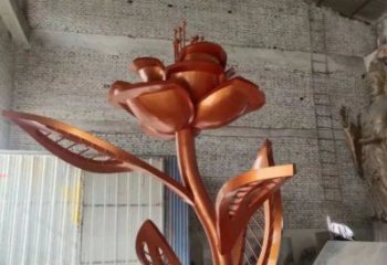 月季花雕塑供需，標(biāo)識雕塑，景觀不銹鋼月季花雕塑指用