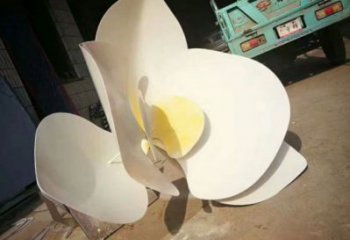 蘭花雕塑生產(chǎn)，景區(qū)案例，彩繪蘭花花朵雕塑優(yōu)選
