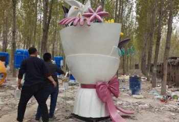 花朵雕塑標(biāo)準(zhǔn)，透雕系列，景觀郁金香花朵雕塑精選