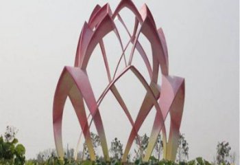 花朵雕塑展品，街頭雕塑，地產(chǎn)郁金香花朵雕塑供需