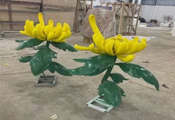 菊花雕塑觀賞型，街景小品，菊花雕塑常用