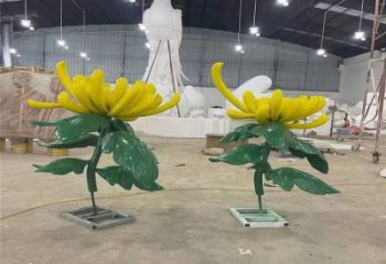 菊花雕塑制造，歐式風(fēng)格，創(chuàng)意菊花雕塑定價(jià)