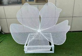 梨花雕塑常用，景觀概念，不銹鋼梨花雕塑擺件供求