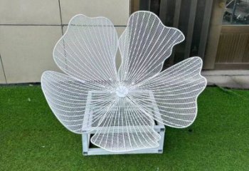 梨花雕塑供應(yīng)，景觀雕塑，美陳鏤空梨花雕塑素材制造