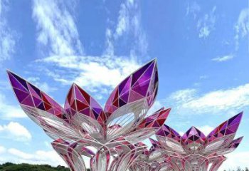 茉莉花雕塑觀賞型，公園小品，不銹鋼茉莉花雕塑廠家常用