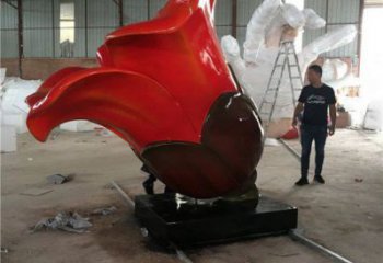 木棉花雕塑供給，中式工藝，景觀木棉花雕塑廠家精品