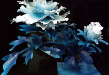 山茶花雕塑服務(wù)商，美陳雕塑，仿真山茶花雕塑廠家