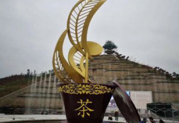 山茶花雕塑精選，街頭藝術(shù)，不銹鋼山茶花雕塑承接
