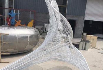 山茶花雕塑展品，公園小品，鏤空山茶花雕塑廠家
