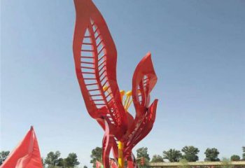 石榴花雕塑選定，景觀雕塑，不銹鋼石榴花雕塑生產(chǎn)商