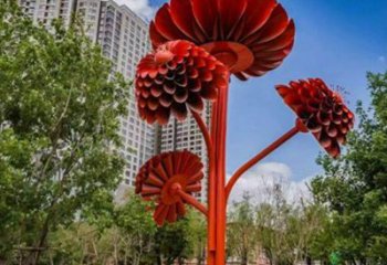 大型梧桐花雕塑制作，花園小品，梧桐花雕塑廠家提供