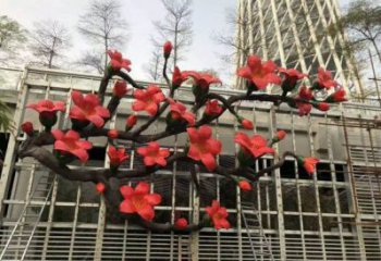 梧桐花雕塑通用，陸地?cái)[件，各類(lèi)梧桐花雕塑點(diǎn)擊