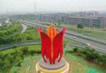 梧桐花雕塑專(zhuān)供，廣場(chǎng)雕塑，不銹鋼梧桐花雕塑標(biāo)準(zhǔn)
