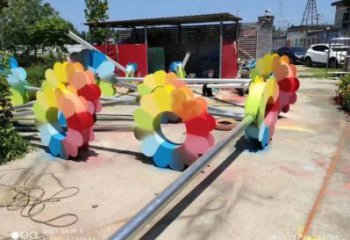 杏花雕塑定價(jià)，烤漆工藝，不銹鋼杏花雕塑制作廠家