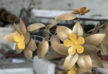 櫻花雕塑制造商，小區(qū)擺件，不銹鋼櫻花雕塑制造商