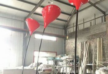 郁金香雕塑常用，景觀擺件，不銹鋼郁金香雕塑廠家