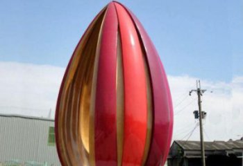 郁金香雕塑定價，街景小品，不銹鋼郁金香雕塑工廠