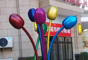郁金香雕塑提供，多彩藝術(shù)，中式郁金香雕塑通用