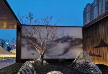 藝術(shù)假山雕塑，園林裝飾，鋼結(jié)構(gòu)假山雕塑制造廠家