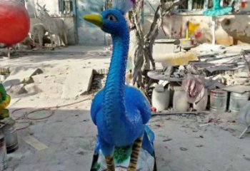 彩繪孔雀雕塑專供，美陳雕塑，社區(qū)仿真孔雀雕塑預(yù)定