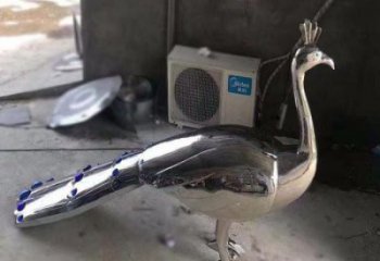 孔雀雕塑廠家定價(jià)，拋光工藝，不銹鋼孔雀雕塑制作廠家