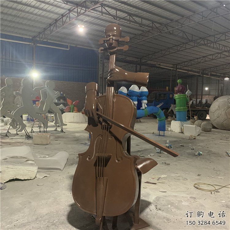 提琴雕塑標(biāo)準(zhǔn)，景觀雕塑，不銹鋼提琴雕塑提供
