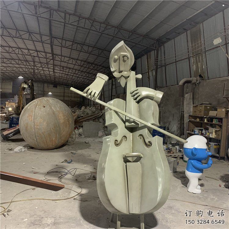 提琴雕塑制造，廣場雕塑，制造不銹鋼提琴雕塑