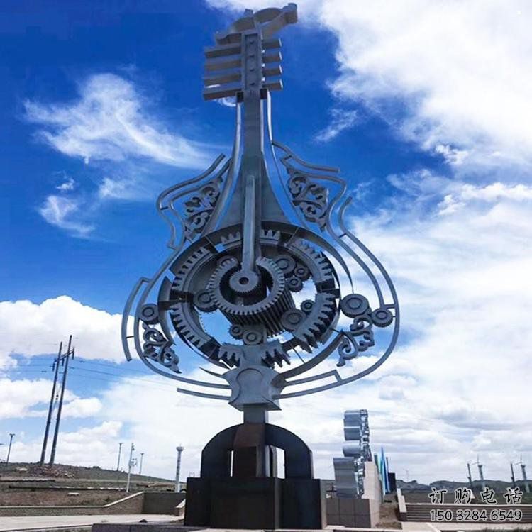 小提琴雕塑展品，公園小品，不銹鋼小提琴雕塑生產(chǎn)商