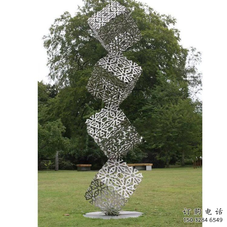 方塊雕塑優(yōu)選，街頭雕塑，不銹鋼方塊雕塑制作廠家