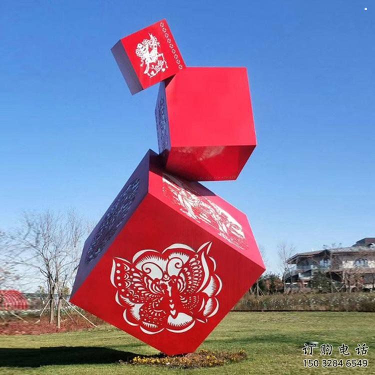 房地產(chǎn)立方體雕塑 房地產(chǎn)立方體雕塑