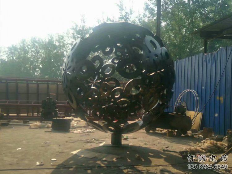 球體雕塑指用，景觀(guān)雕塑，不銹鋼球體雕塑點(diǎn)擊