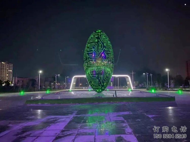 燈光球雕塑供需，多彩藝術(shù)，不銹鋼燈光球雕塑制造商