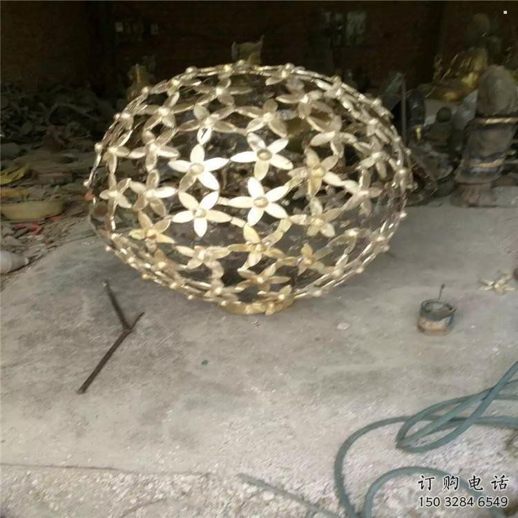 燈光球雕塑供需，室外軟裝，不銹鋼燈光球雕塑制作