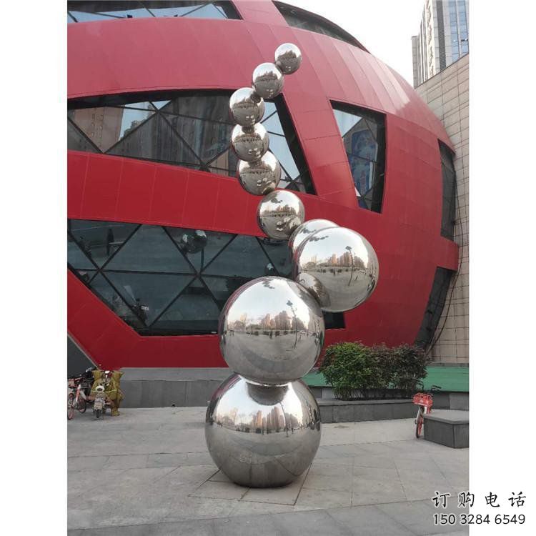分子球雕塑生產(chǎn)商，地標擺件，不銹鋼分子球雕塑生產(chǎn)