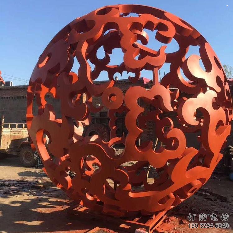花球雕塑廠(chǎng)家，鍛造工藝，不銹鋼花球雕塑承接