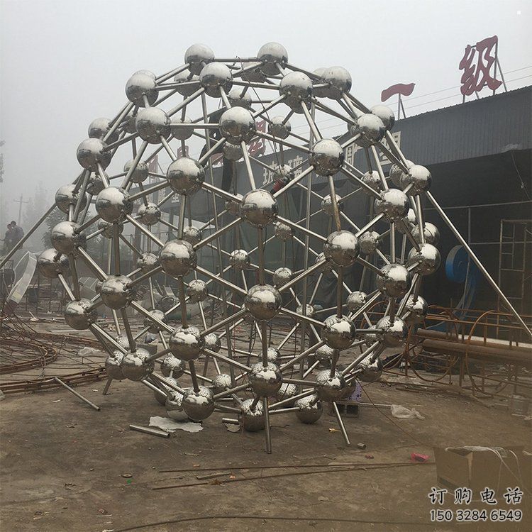 星球雕塑生產(chǎn)商，小區(qū)雕塑，不銹鋼星球雕塑展品