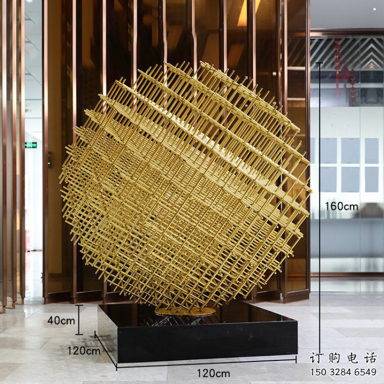 鏤空球雕塑定做，廣場系列，異形鏤空球雕塑制作