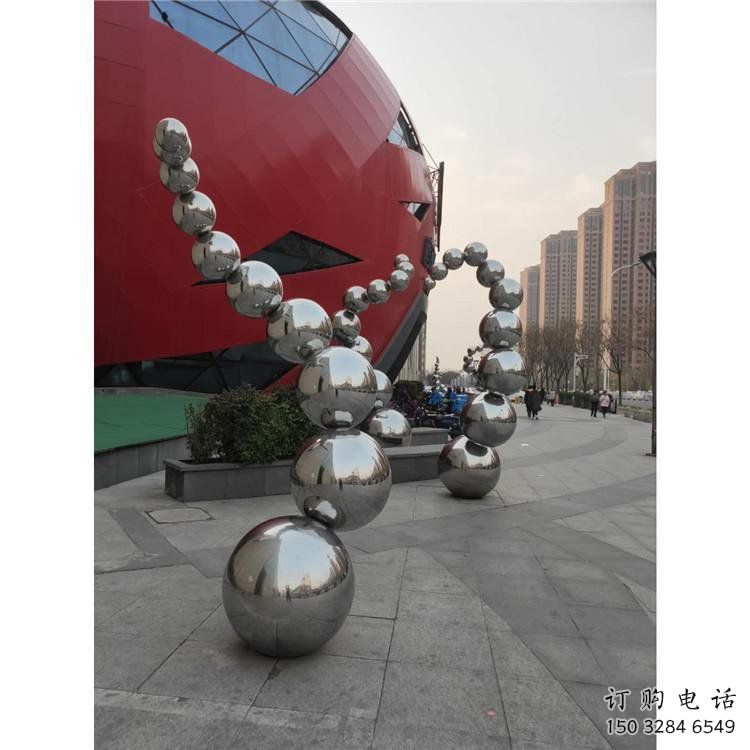 原子球雕塑定做，村標概念，不銹鋼原子球雕塑廠家