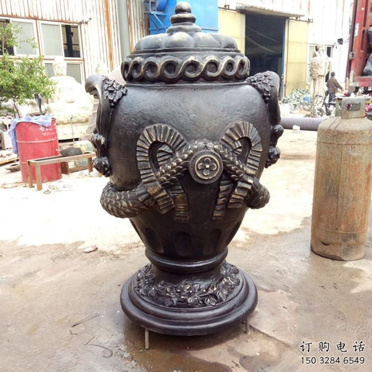 花瓶雕塑訂做，鑄銅雕塑，銅花瓶雕塑生產(chǎn)廠家