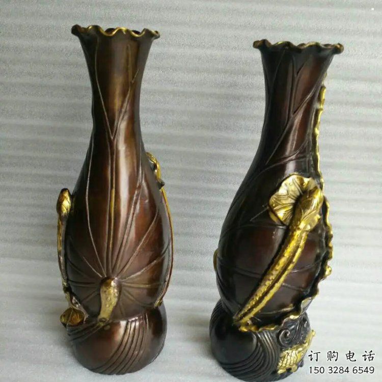 花瓶雕塑供求，美陳雕塑，戶(hù)外銅花瓶雕塑制造廠家