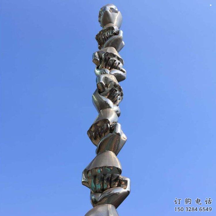 拳頭雕塑專供，露天雕塑，不銹鋼拳頭雕塑廠家選用