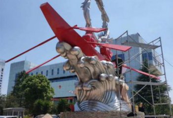 海浪紋雕塑制作，城市裝飾，不銹鋼海浪紋雕塑標(biāo)準(zhǔn)