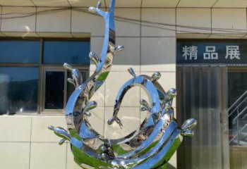街頭水花雕塑